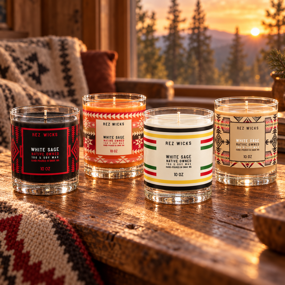Southwestern Candles | Set of 4